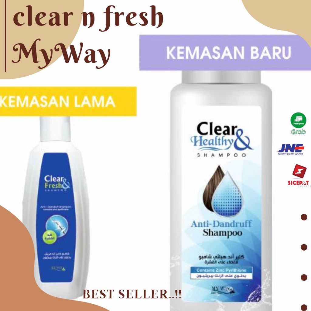 ❤MY WAY shampo clear fresh ❤✅✅SHAMPOO CLEAR & FRESH MY WAY / SHAMPO ANTI KETOMBE||My Way Sampo Anti 