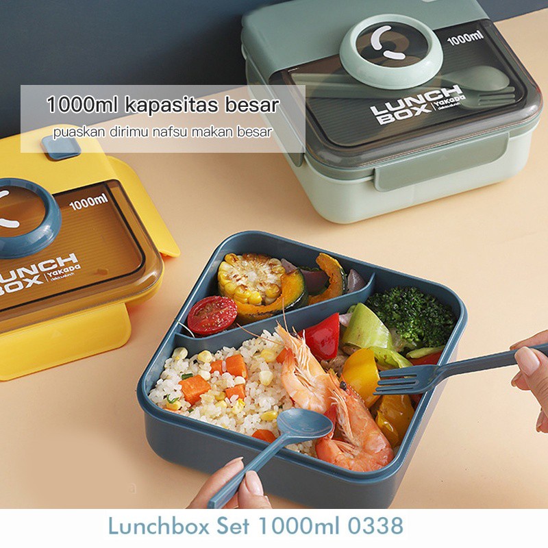 Trend-KOTAK NASI FREE SENDOK | BENTO LUNCH BOX SET