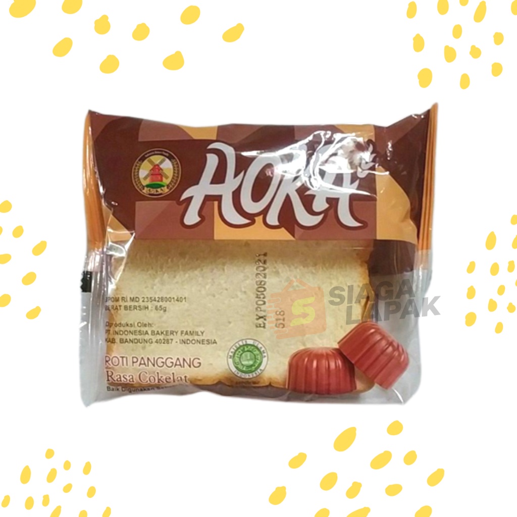 Roti Panggang Aoka Gulung Rasa 65gr