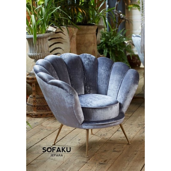sofa shell sofa ruang tamu,sofa single bludru minimalis