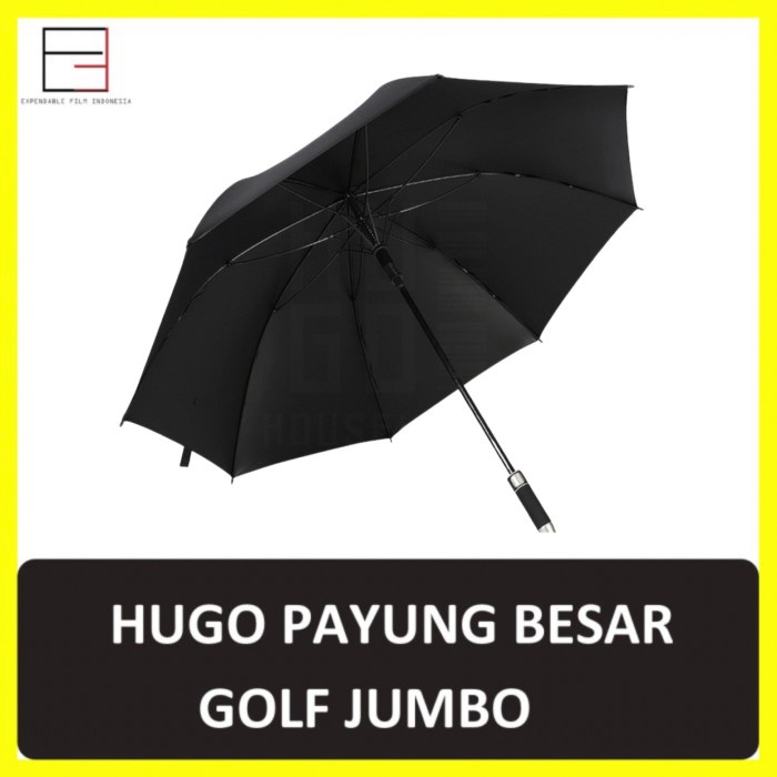 Payung Hugo Payung Besar Golf Jumbo - Black