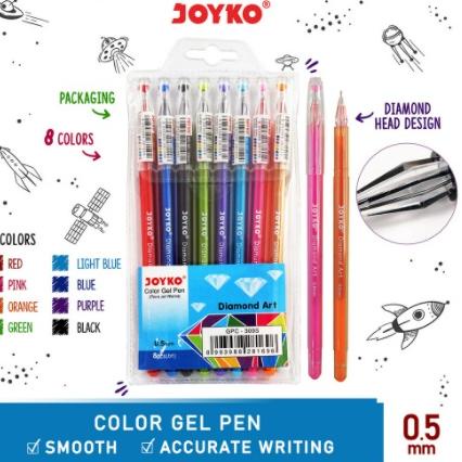 

12.12 BIG SALE FASION JOYKO PULPEN GEL PEN BALL PEN PENA KLIK WARNA WARNI LUCU PASTEL GPC-309S UNIK MURAH CETEK BOLPEN 0.5 MM GELPEN gas !!