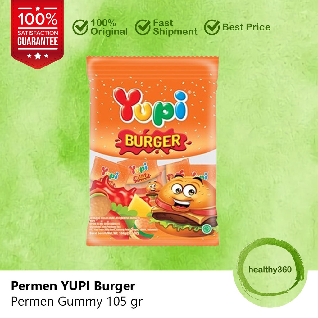 

Yupi Permen Gummy Mini Burger 104 gr