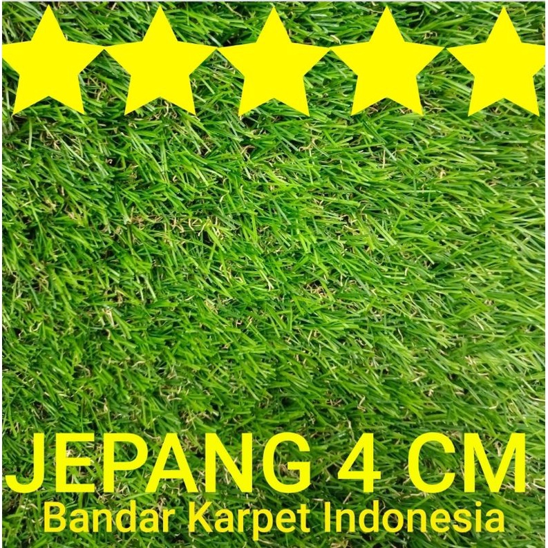 RUMPUT SINTETIS JEPANG 4 CM PREMIUM (harga pabrik) RIMBUN,PADAT,TEBAL,SUPER EMPUK serta ANTI RONTOK