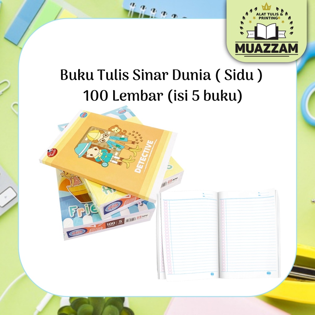 

Buku Tulis SIDU 100 Lembar