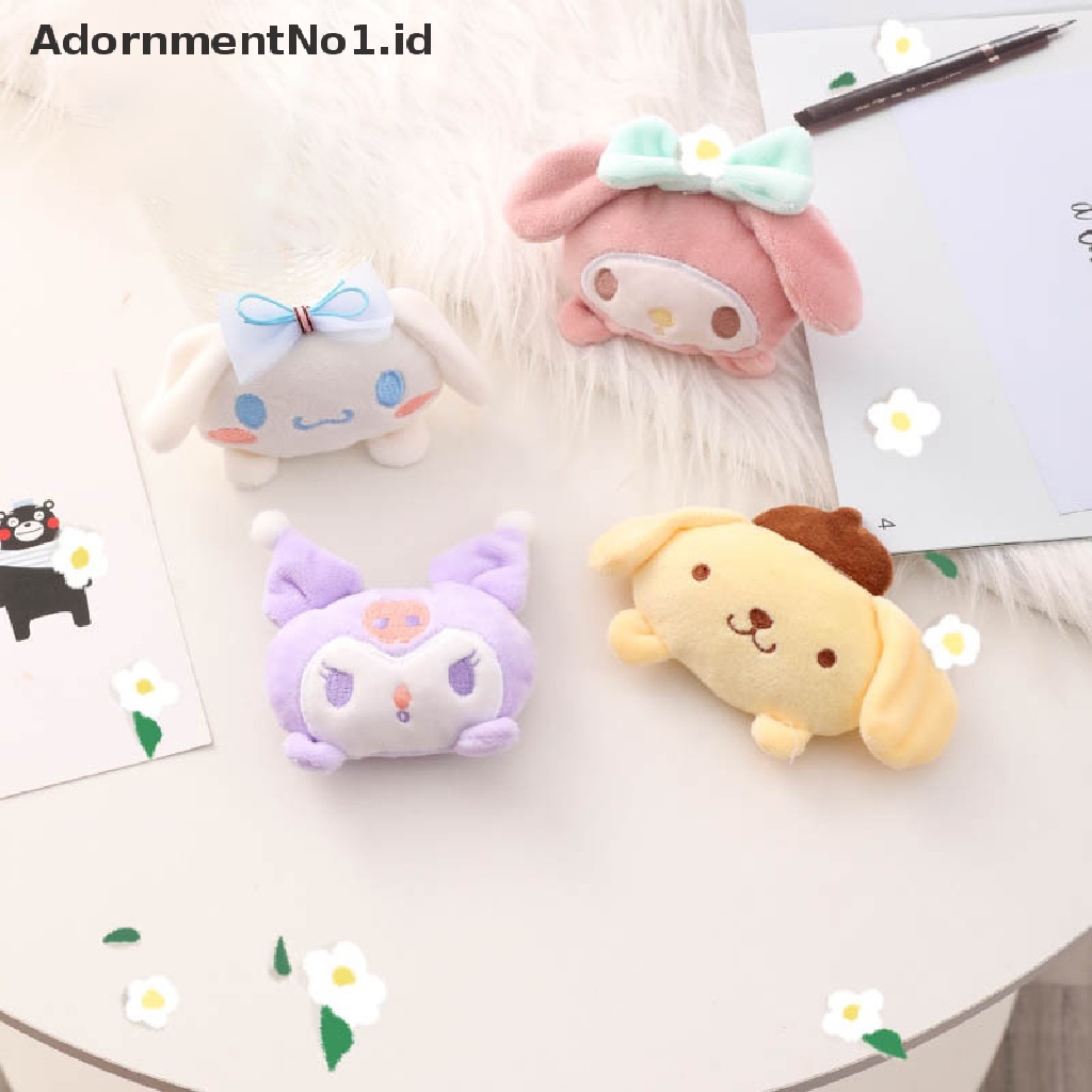 [AdornmentNo1] Lucu Sanrio Kartun Boneka Mainan Bros Mewah Bentuk Lucu Lembut Lencana Aksesoris Dekorasi Rumah Kartun Tas Pin Ransel Liontin Dekorasi Hadiah [ID]