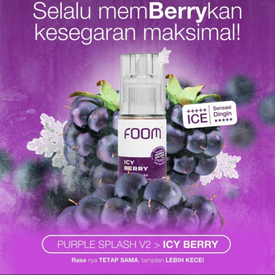 Liquid Foom Fruity Series | Foom Purple Splash Frosty Berry 30ml