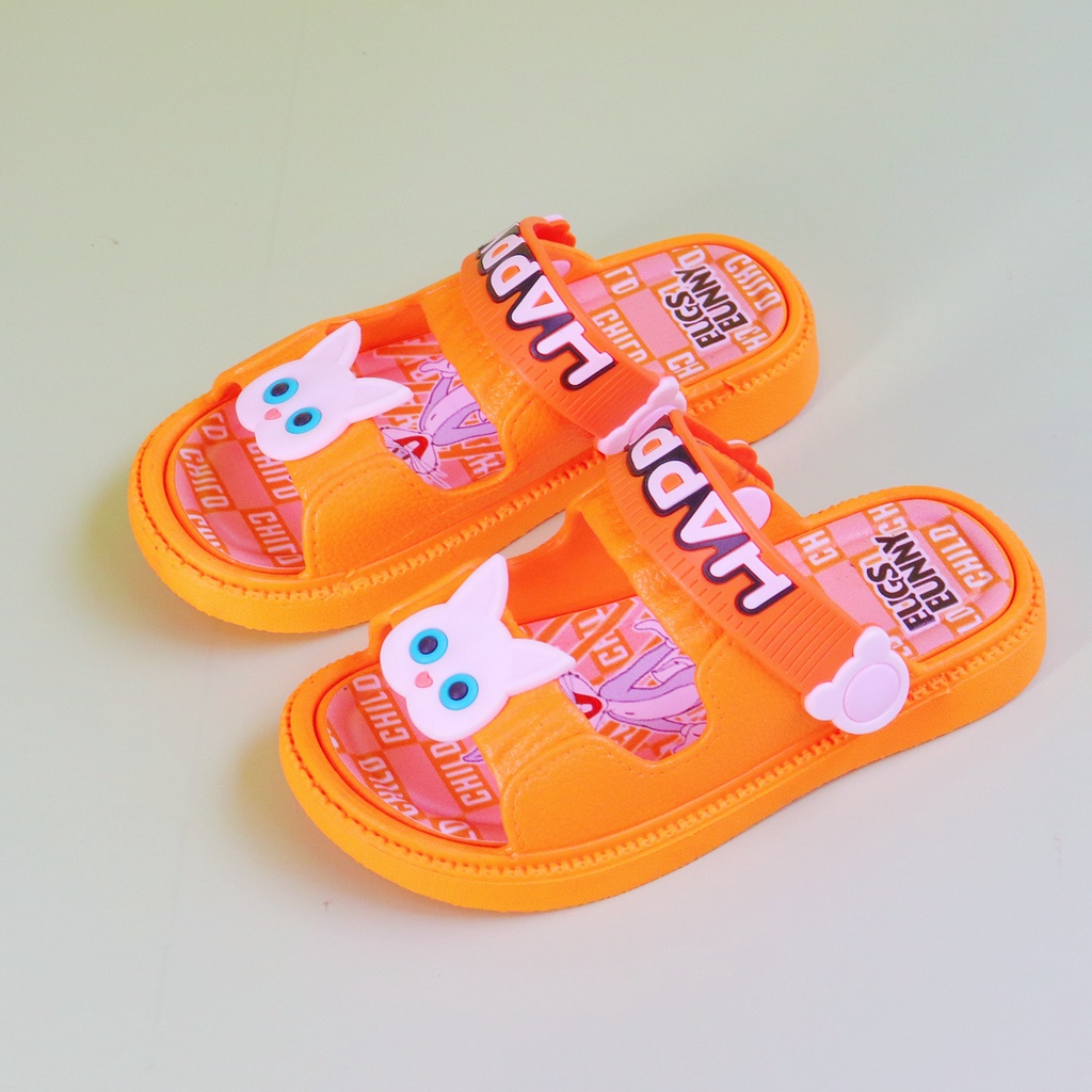 Okaybaby B267 Sandal Slop Anak Laki-laki Perempuan Cewek Motif Karakte Lucu