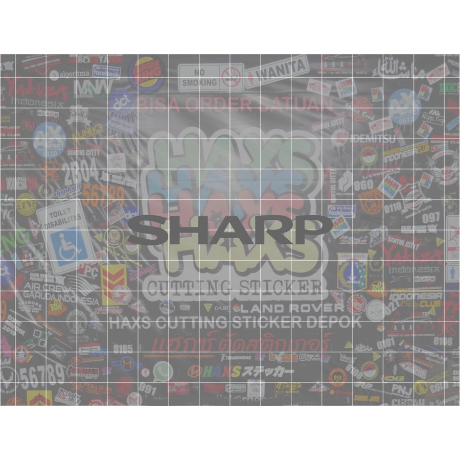 Cutting Sticker Sharp Kecil Ukuran 6.7 Cm Untuk Ac