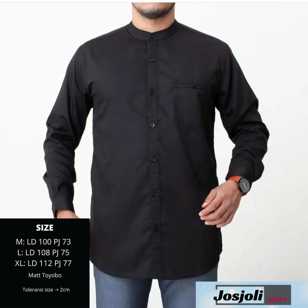 JOSJOLI_STORE/Kemeja Koko Ocer/Atasan Muslim Pria Dewasa/M L XL