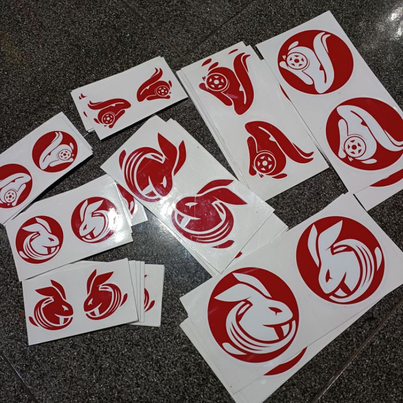 

Sticker Rabbit Merah Putih Sticker RNW Merah Putih