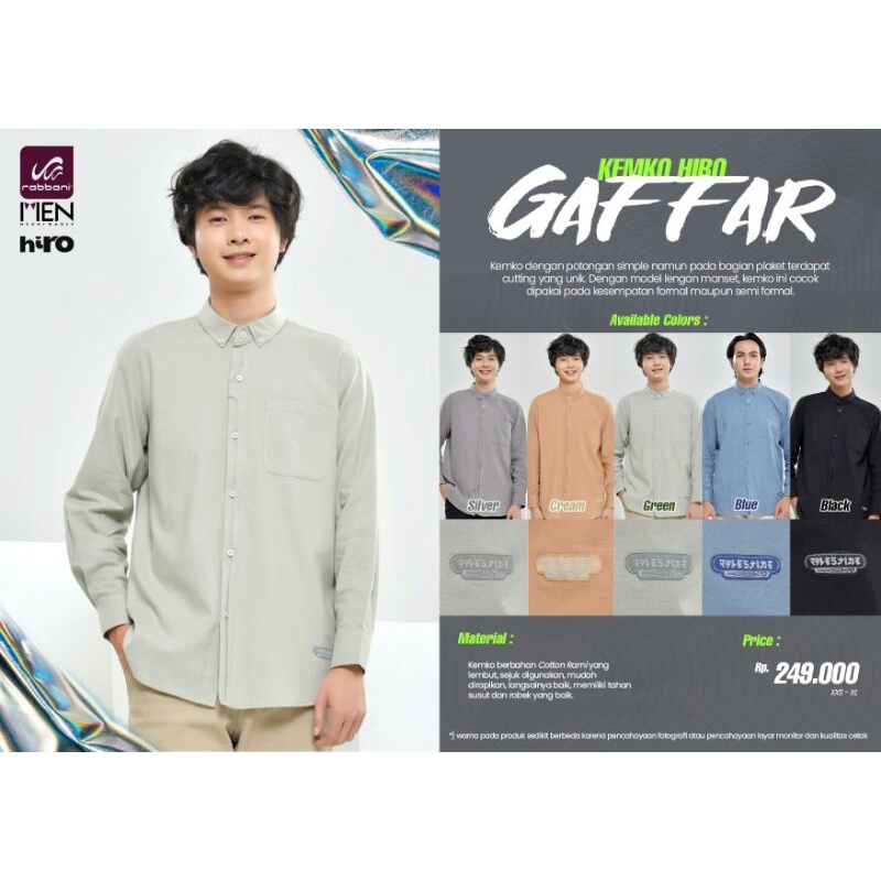 Kemko Gaffar Rabbani - Kemeja Koko Rabbani - Baju Koko Rabbani Lengan Panjang - Koko Terbaru  Rabban