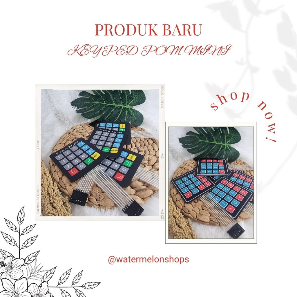 KEYPAD PERTAMINI | KEYPAD MEMBRANE 4X4 | KEYPAD POM MINI / Tombol Keypad Pom Mini Pertamini / KEYPAD