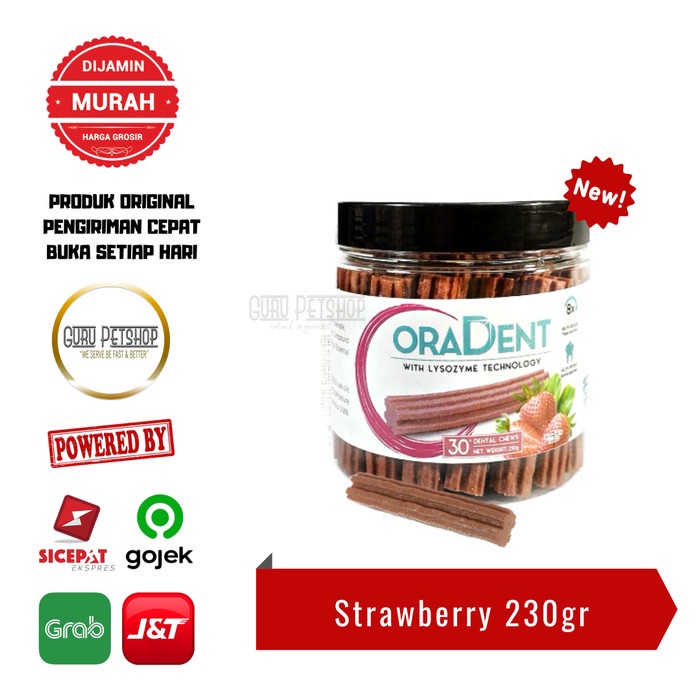 Dentalight Oradent Dental Chew 230g / Snack Anjing Pembersih Gigi