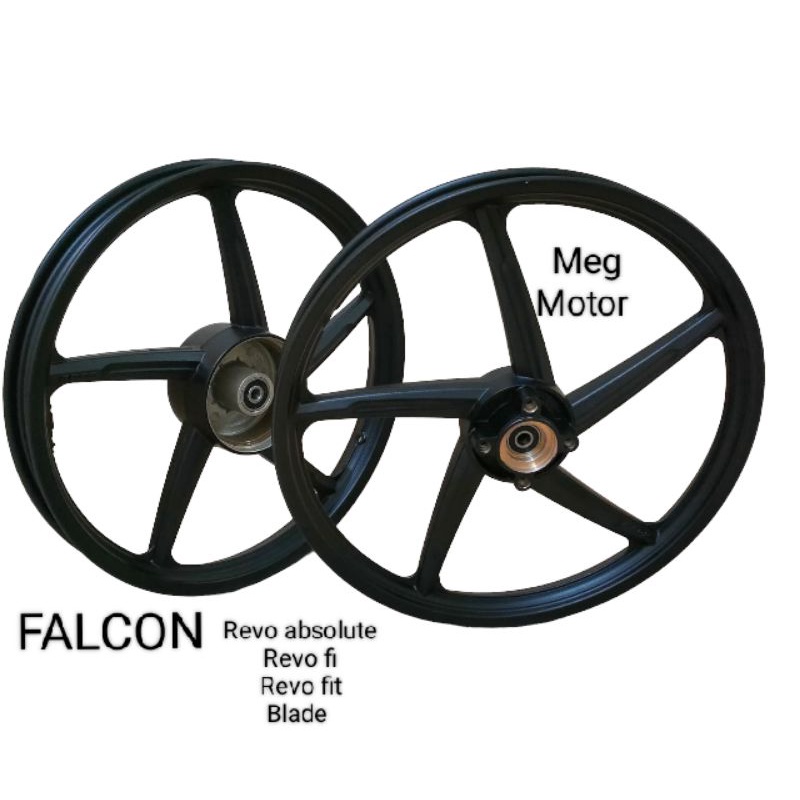Velg Racing Vrossi Falcon Motor Honda Revo Absolute/Revo fi/Revo fit/Blade Sepasang Depan Belakang
