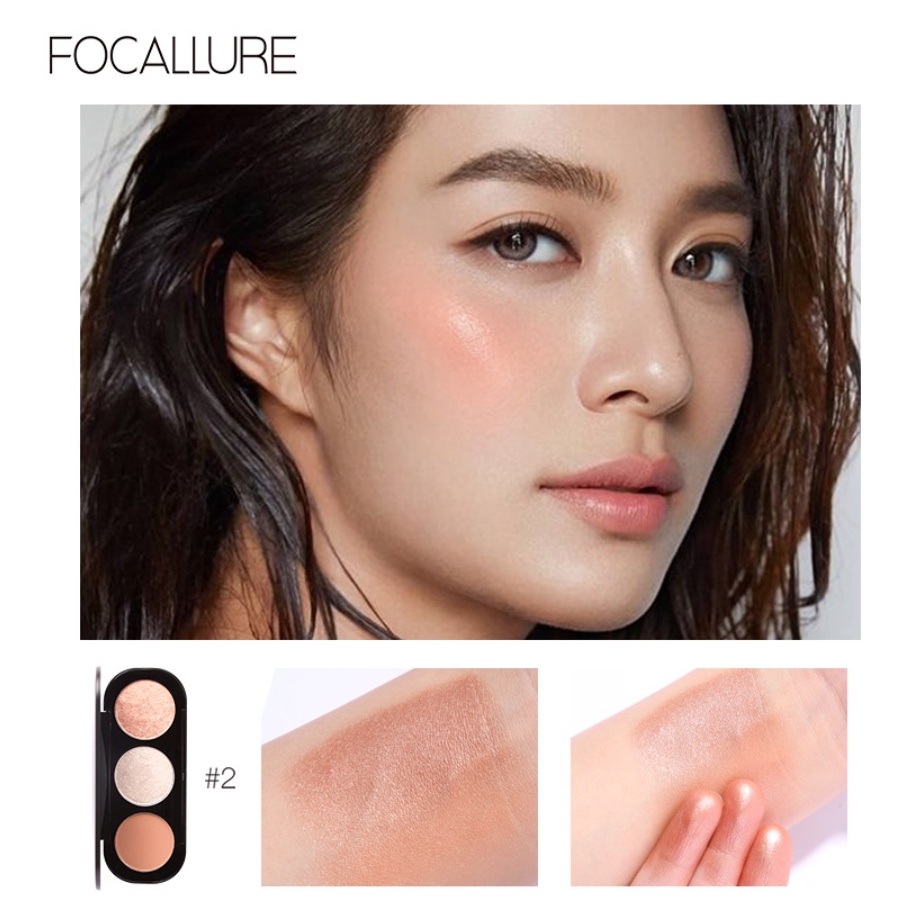 FOCALLURE BLUSH &amp; HIGHLIGHTER PALETTE FA26