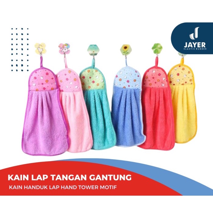 Kain Lap handuk Microfiber lap Tangan handuk gantung Serbaguna