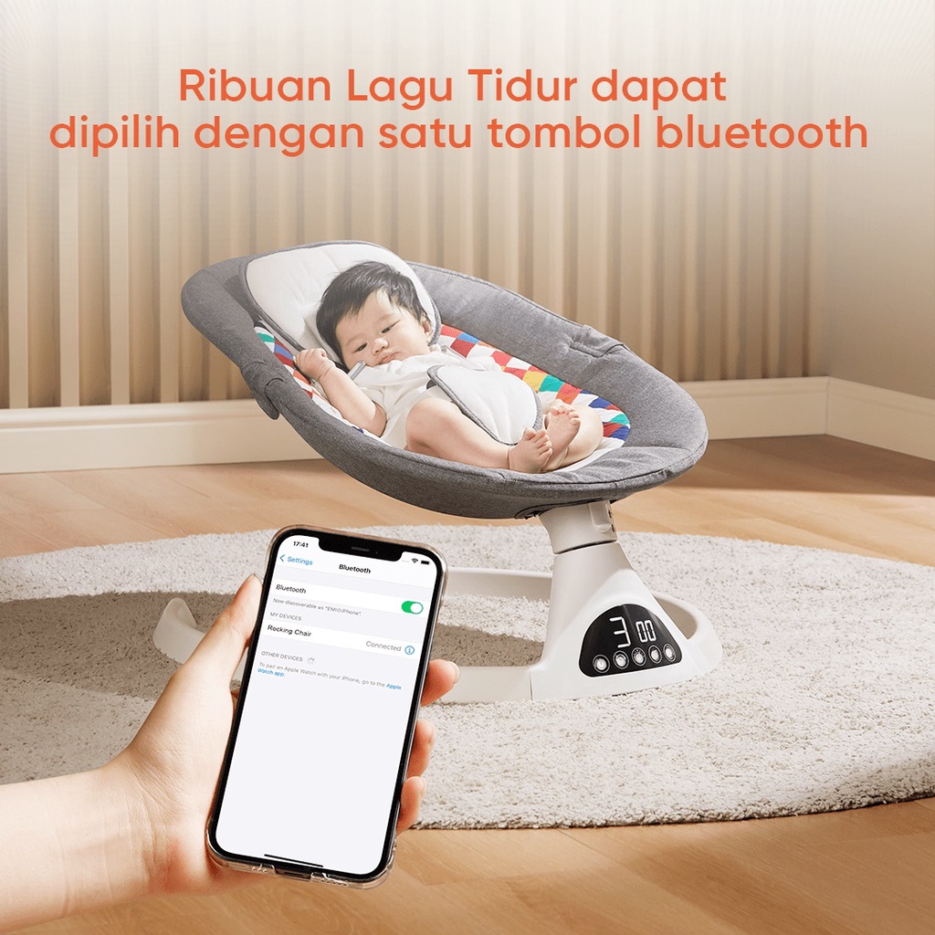 [BabyFriendly] Yoboo Electric Baby Bouncer / Ayunan Bayi Elektrik dengan Remote YB-108