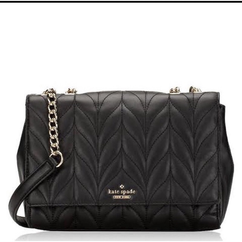 Katespade Emelyn briar lane quilted black large preloved