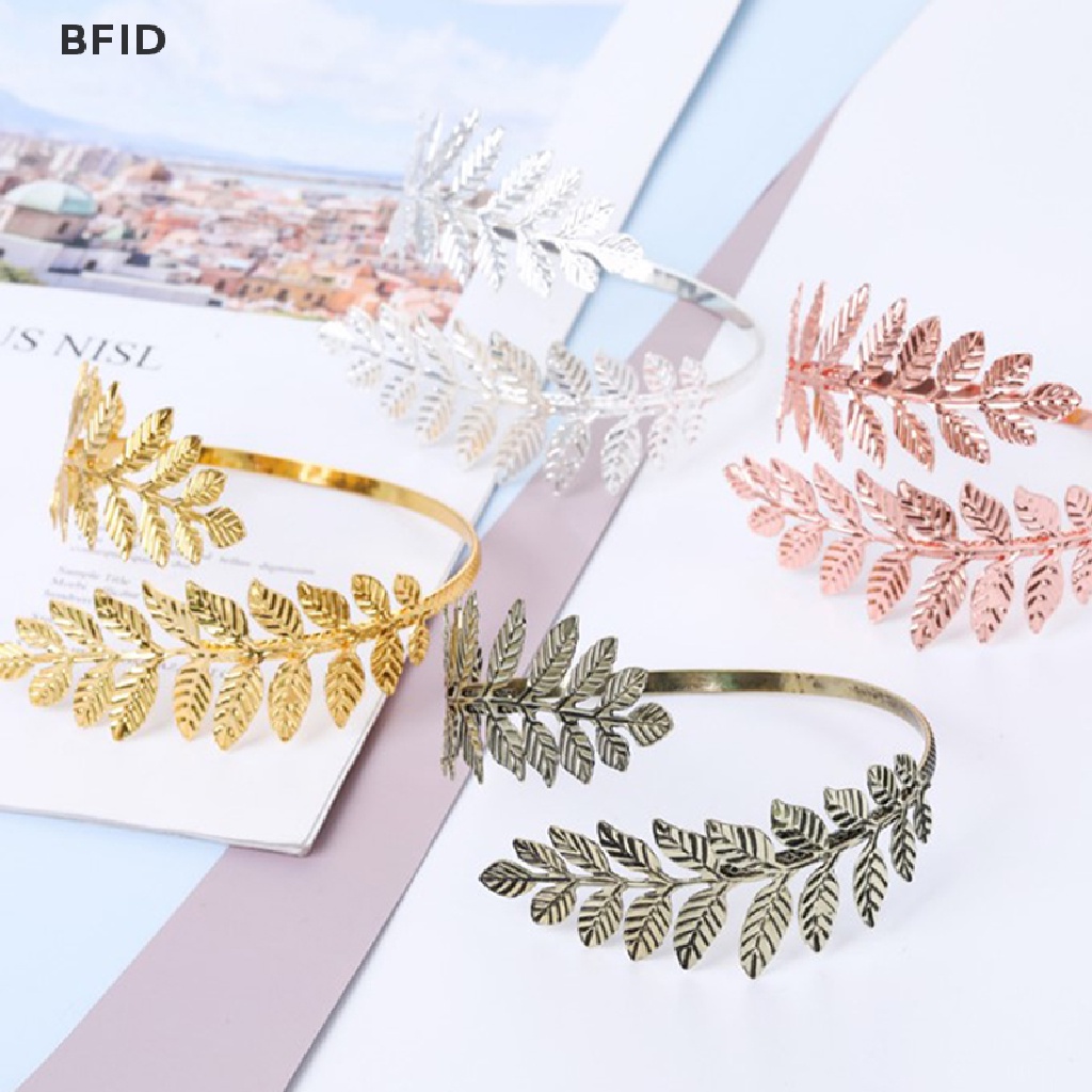 [BFID] Gelang Daun Laurel Romawi Metal Yunani Ban Lengan Atas Manset Armlet [ID]