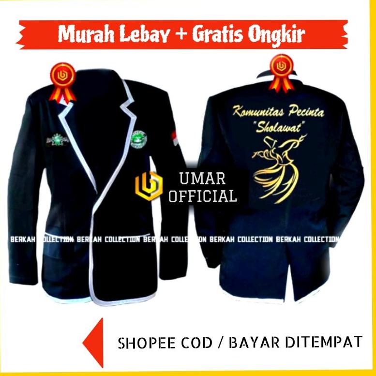 V34 Jas Jaket Mafia Sholawat Pria Wanita Hitam Original Murah Terlaris Syekhermania Az Zahir Zahirma
