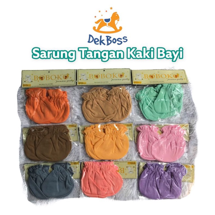 Sarung Tangan Bayi Sarung Kaki Bayi Sarung Tangan Kaki Bayi Newborn Sarung Tangan Polos Pastel Set Pasang Grosir Murah