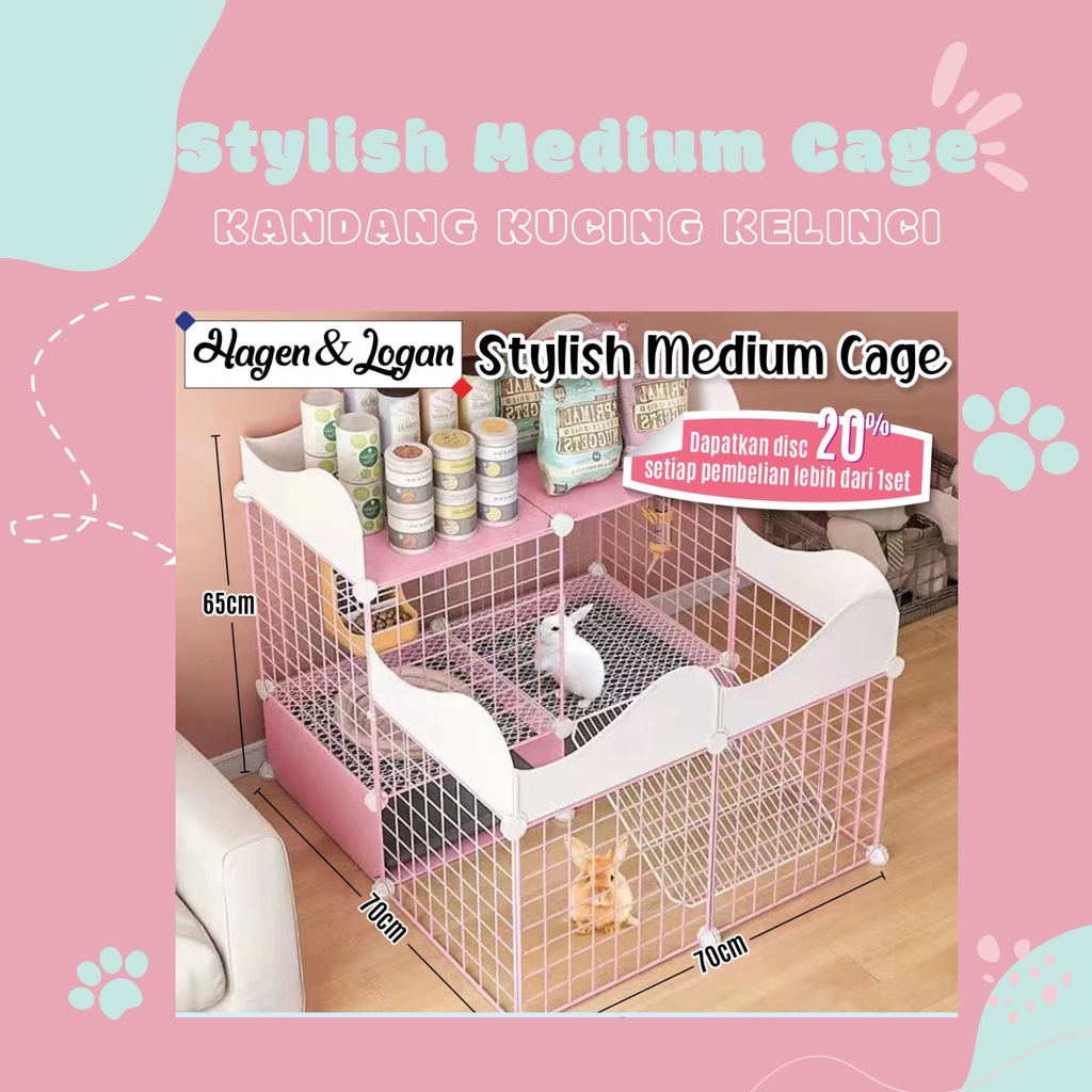 Stylish Medium Cage / Kandang Kelinci Marmut Cavy