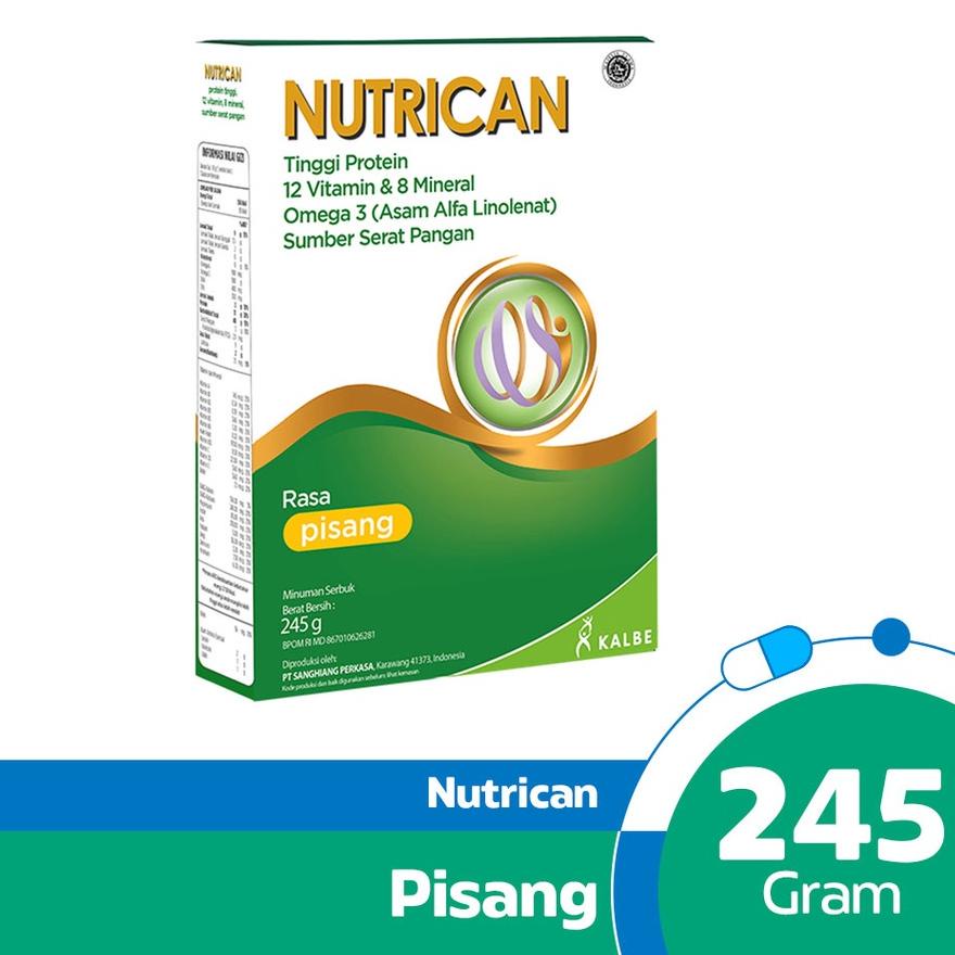 

➽ Nutrican Pisang 245gr - Tinggi Energi dan Protein ♦