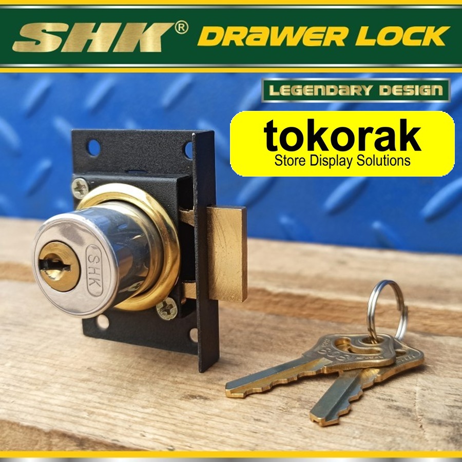 KUNCI LACI LEMARI DRAWER LOCK 808 SHERLOCK 22 MM LOKER CLASSIC DESIGN