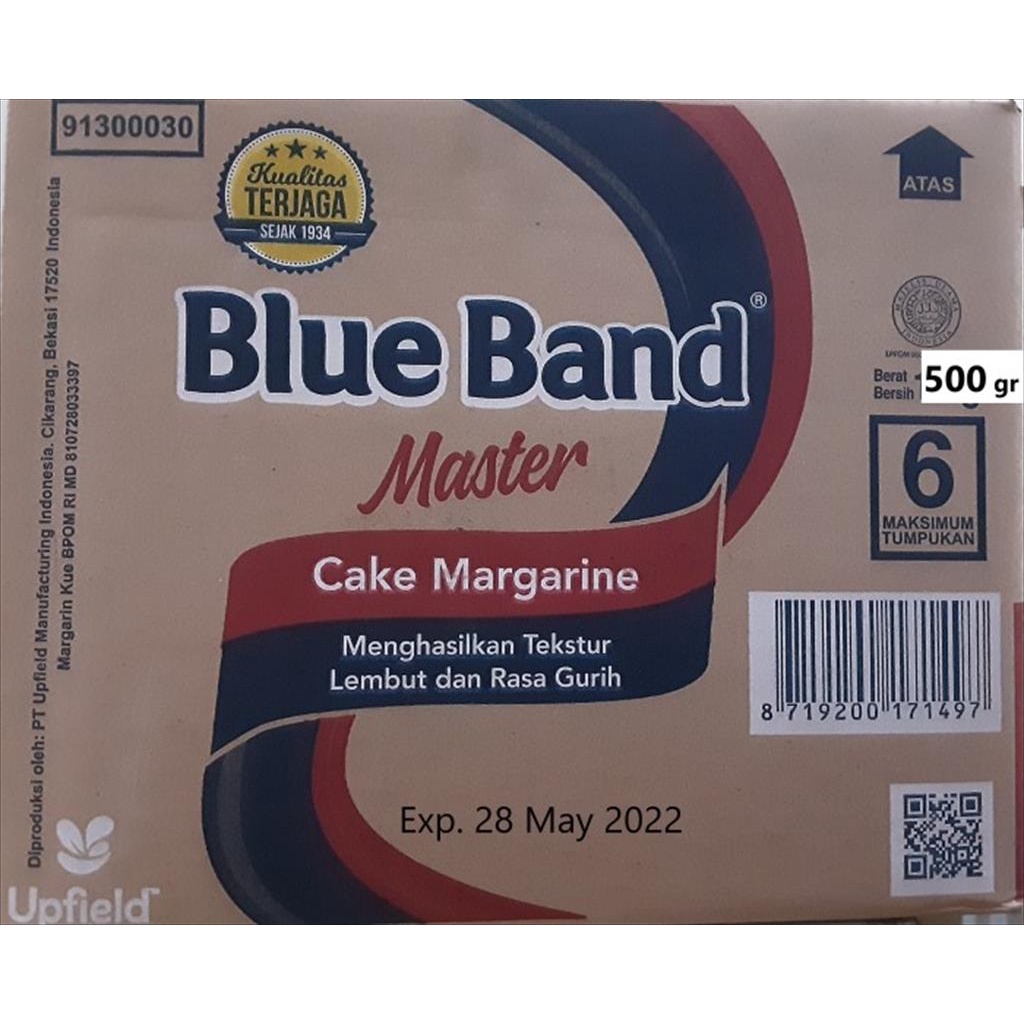 BLUE BAND MASTER / CAKE MARGARIN REPACKED 500 GR