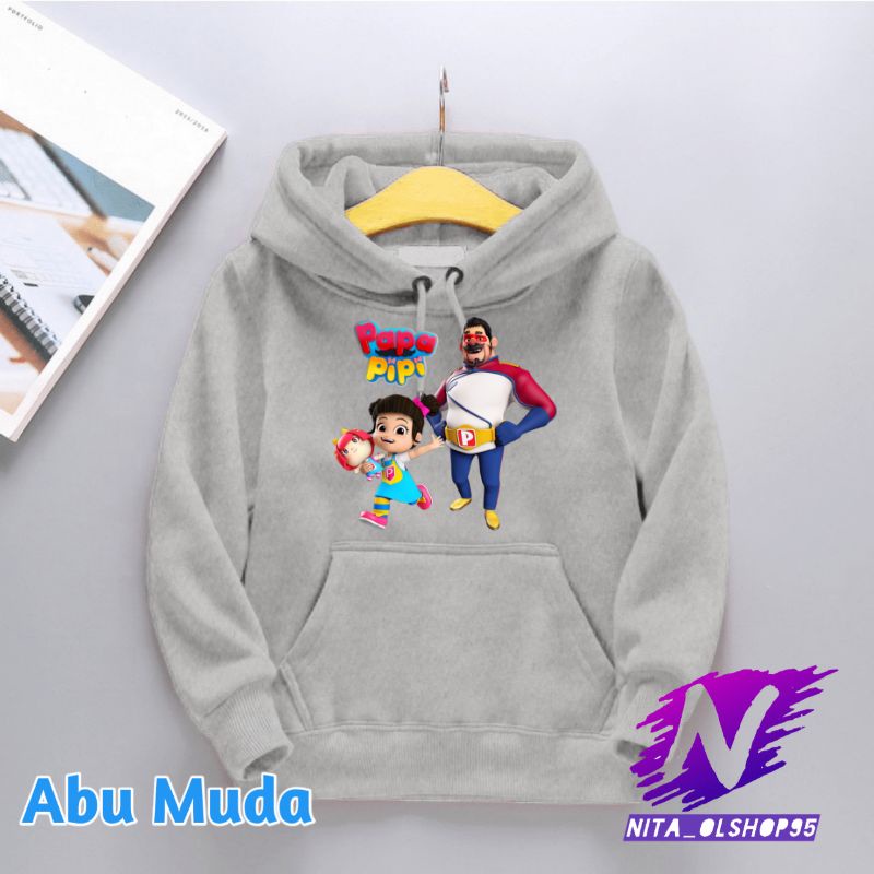 hoodie papa pipi sweater anak papa pipi