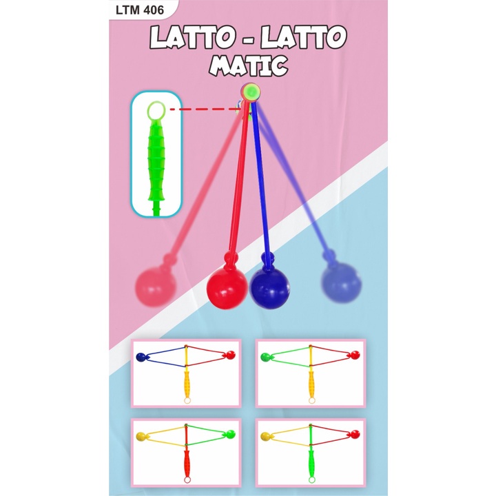 LATO LATO GAGANG MAINAN JADUL/MAINAN VIRAL BOLA ETEK ETEK