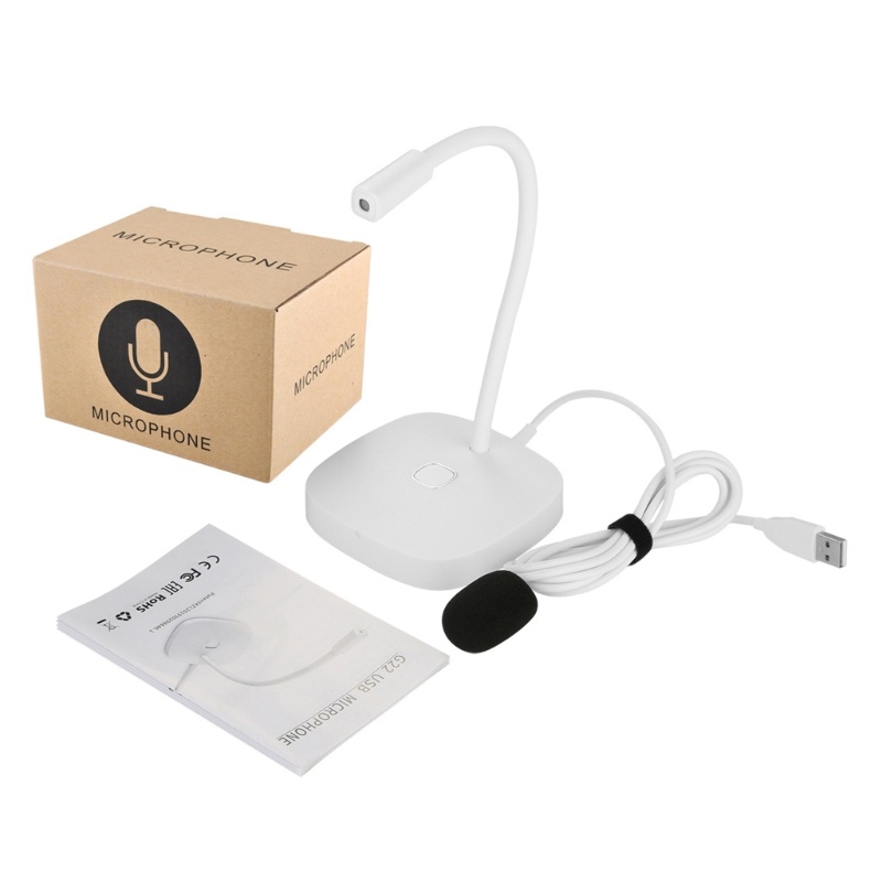 Zzz Mikrofon Laptop USB Desktop Voice Mic Sensitivitas Tinggi Gooseneck Speak Mic