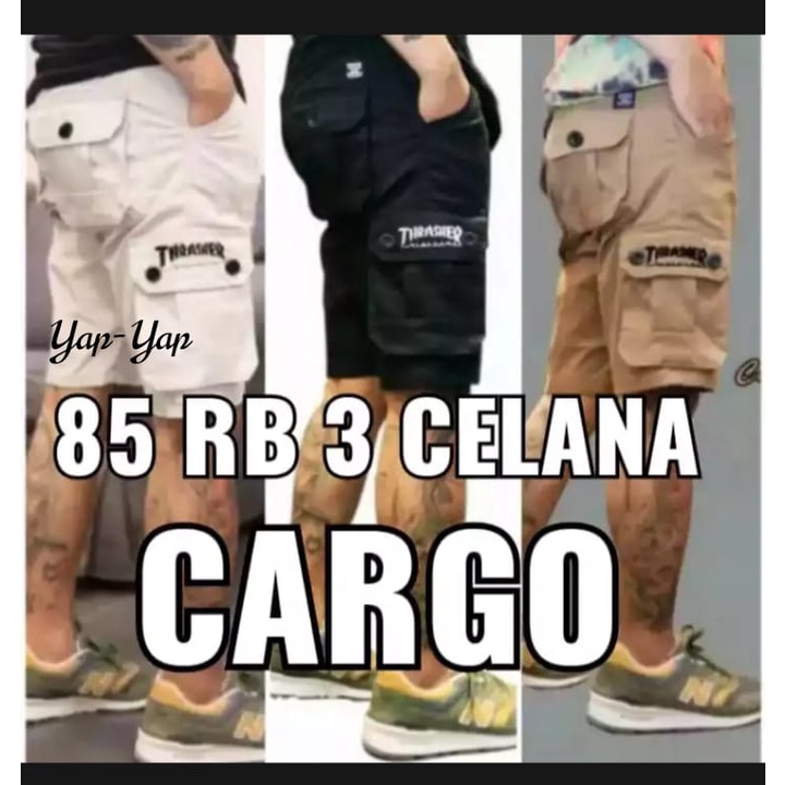 SIZE 27-34 85 RB DAPAT 3 CELANA LEBIH HEMAT / CELANA CHINOS CARGO PENDEK 2021 COD BAYAR DITEMPAT