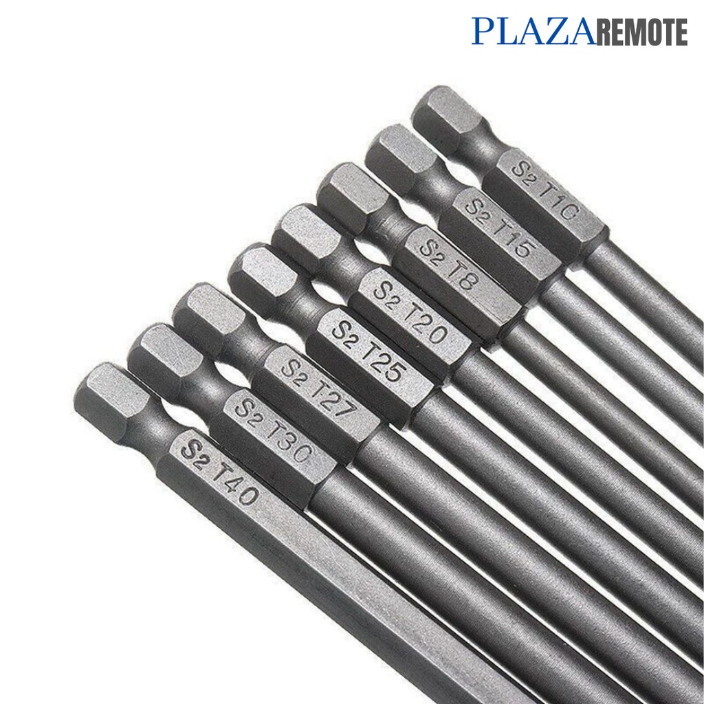 MATA OBENG MAGNETIC TORX SET OBENG 8IN1 150MM T8 T10 T15 T20 T25 T27 T30 T40 HEX TO KUNCI BINTANG