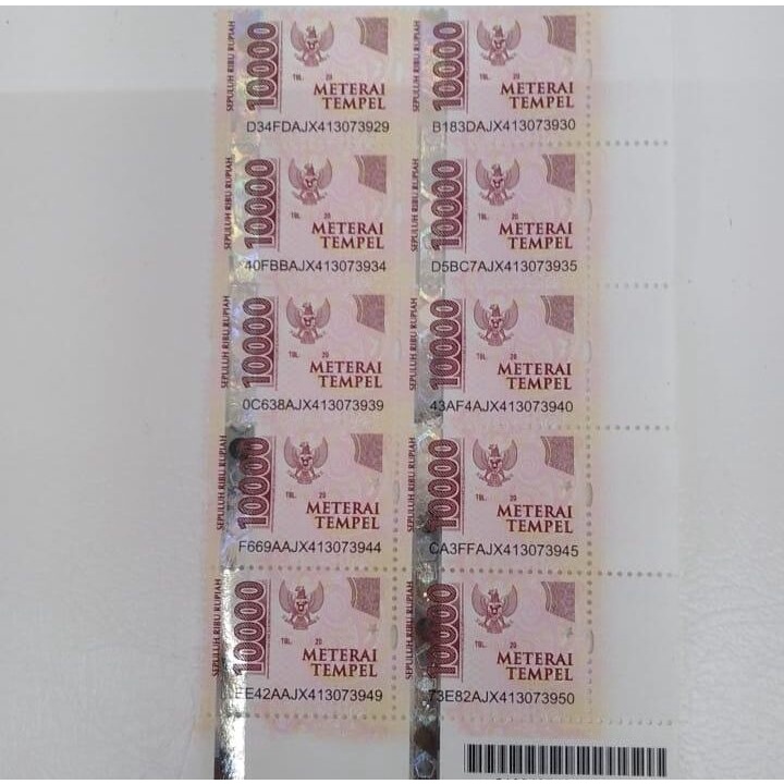 

materai murah 10rb/materaipos10000