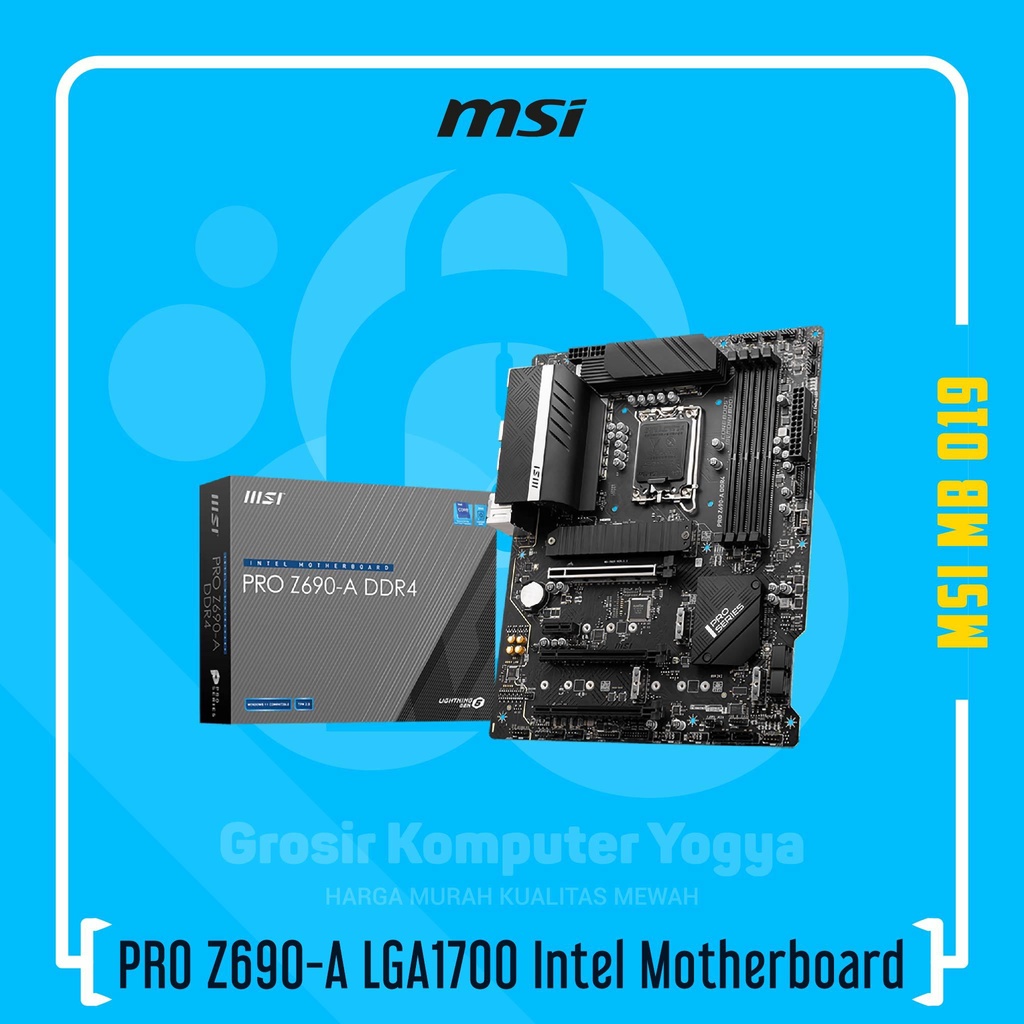 MSI PRO Z690-A DDR4 5200MHz Socket LGA1700 Intel Motherboard