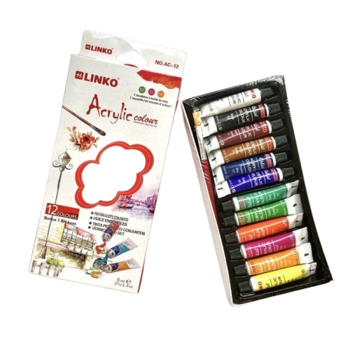 

LINKO Acrylic Colour 12w -6 ml ( with brush )