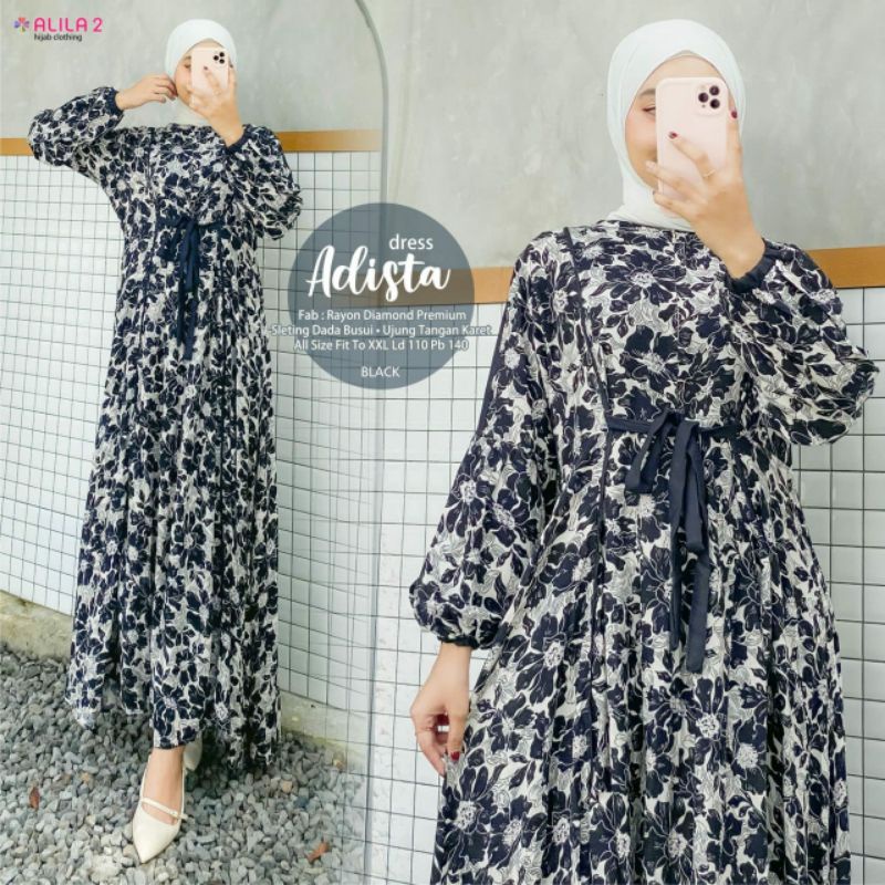 [COD] Adista dress rayon premium busui LD 110