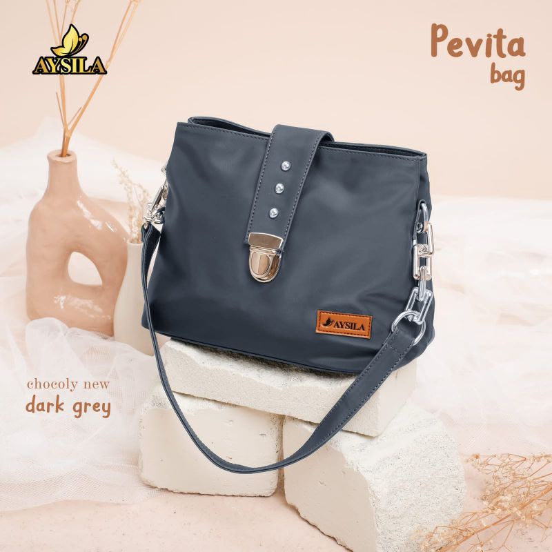 PEVITA BAG BY AYSILA BAHAN CHOCOLY ANTI AIR WATERPROOF PREMIUM TAS SELEMPANG