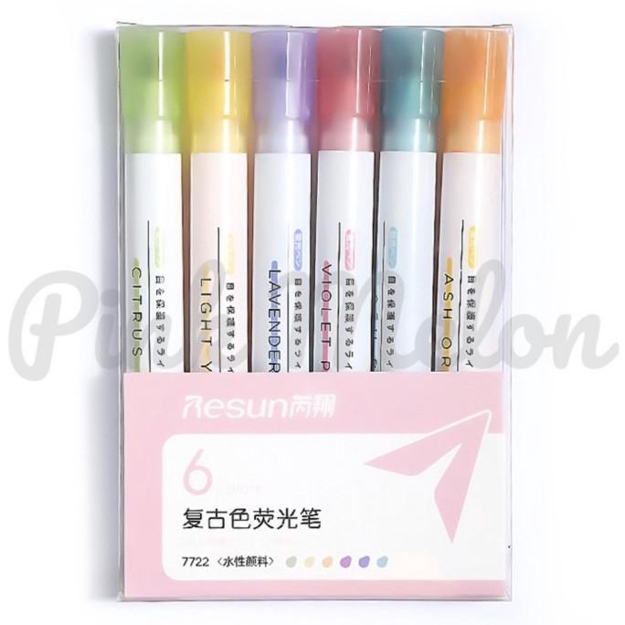 

Highlighter Penanda Set Stationery Alat Tulis 6 Warna