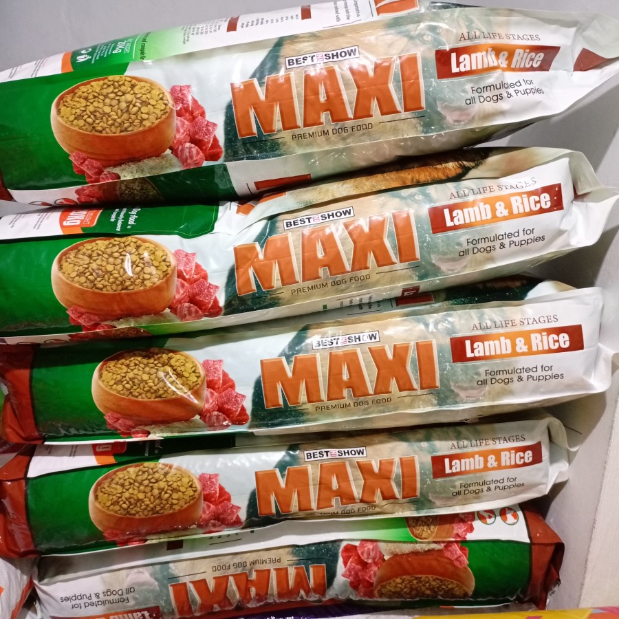 MAXI DOG Lamb &amp; Rice 20Kg-Makanan Anjing Super Premium DogFood (Gojek