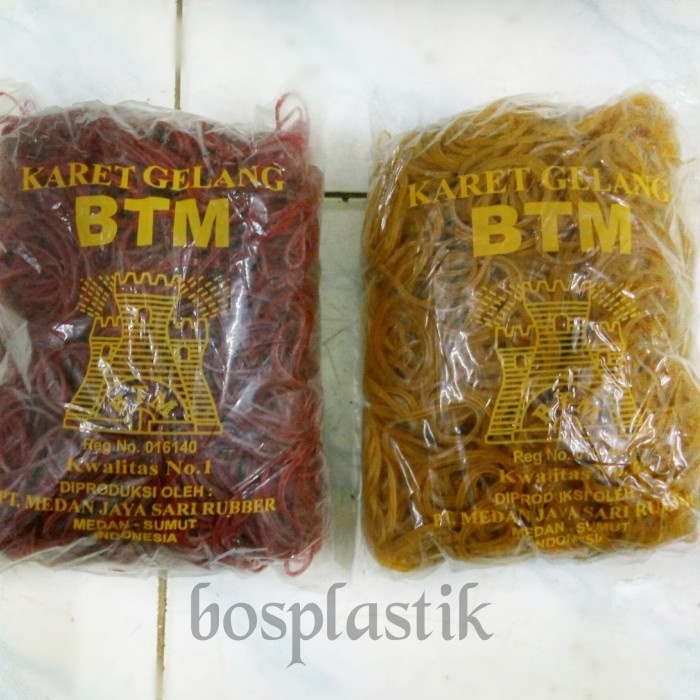 

Selotip Karet Gelang Btm Kualitas Super (Isi 1/2 Kg)