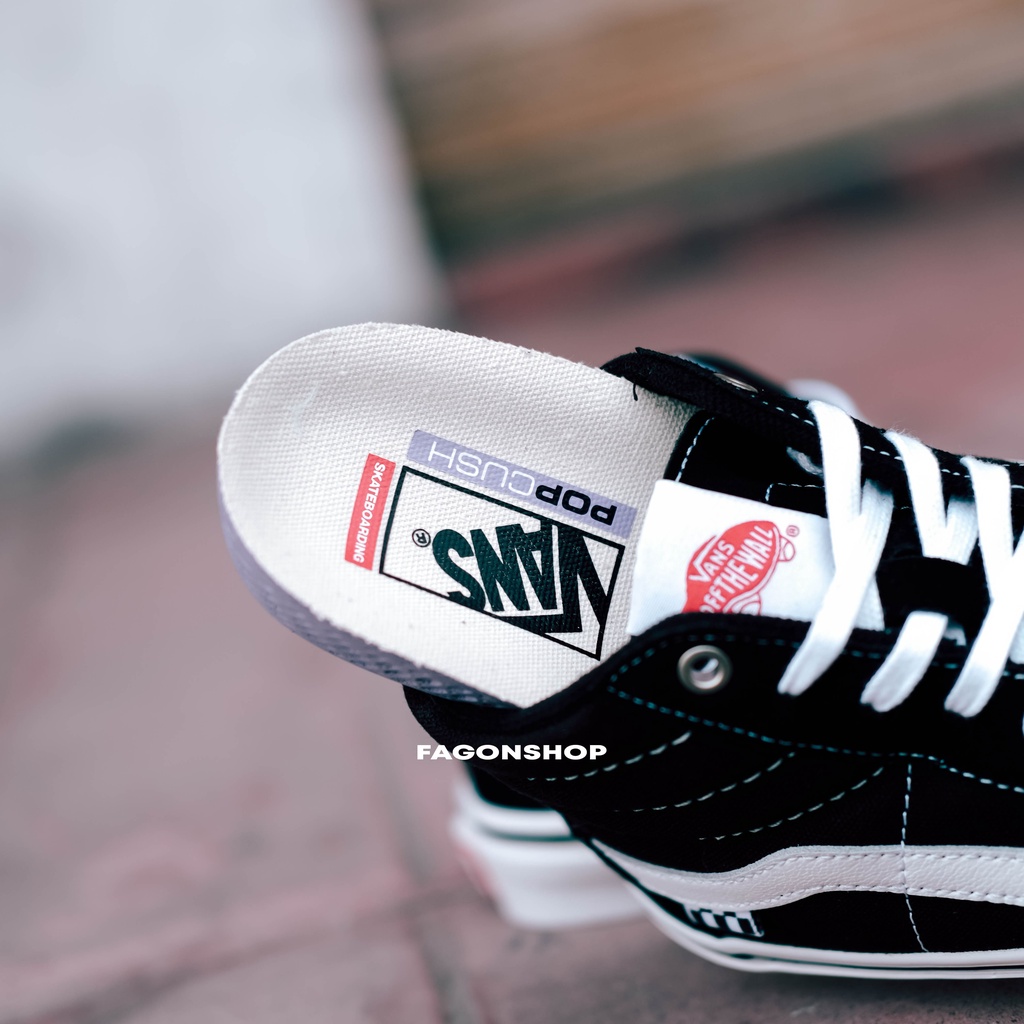 VANS SK8-HIGH SKATE PRO BLACK/WHITE ORIGINAL 100%