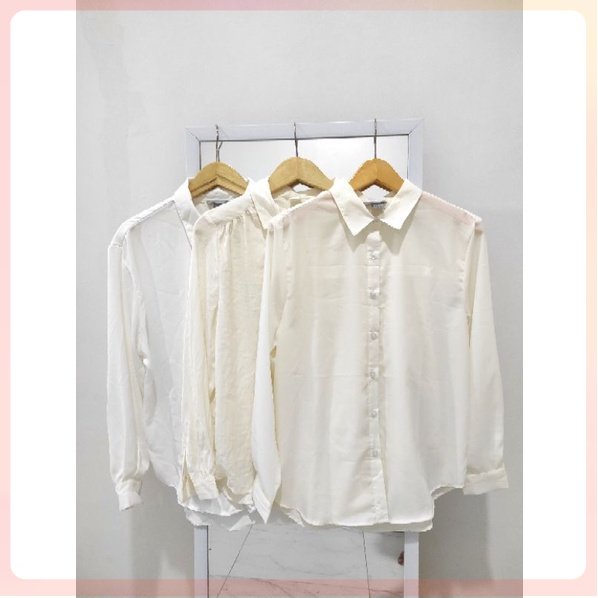 H&M OVERSIZE SHIRT KEMEJA WANITA