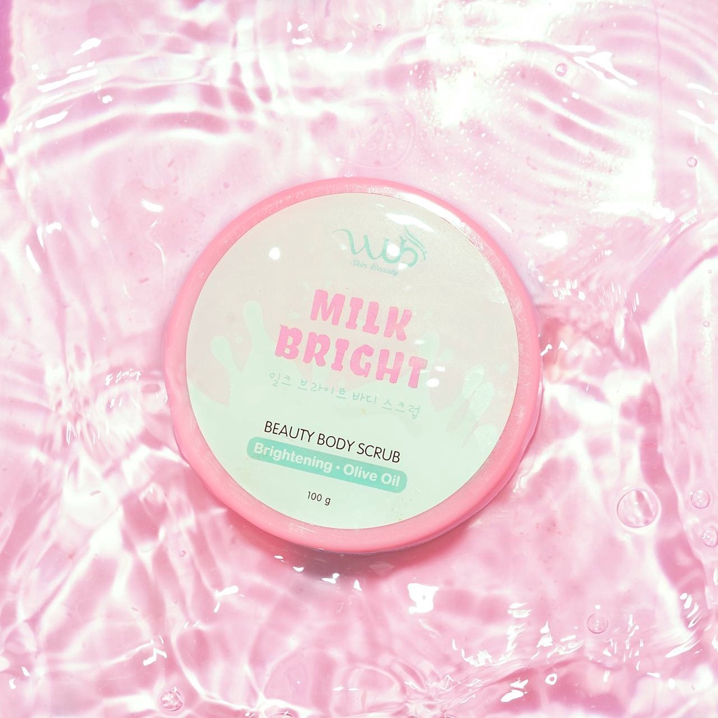WUB SKIN BEAUTY Body Scrub Milk Bright 100 Gram