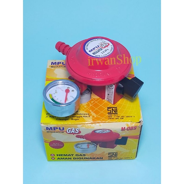 Regulator Gas MPU Indikator Meter Regulator Kompor Gas Mpu