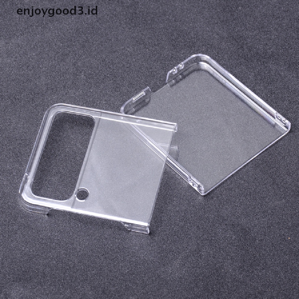 [Rready Stock] Casing Ponsel Slim Bening Untuk Samsung Z Flip4 Case Transparan Tahan Jatuh Pelindung Ponsel Cover Untuk Samsung Galaxy Z Flip4 (ID)