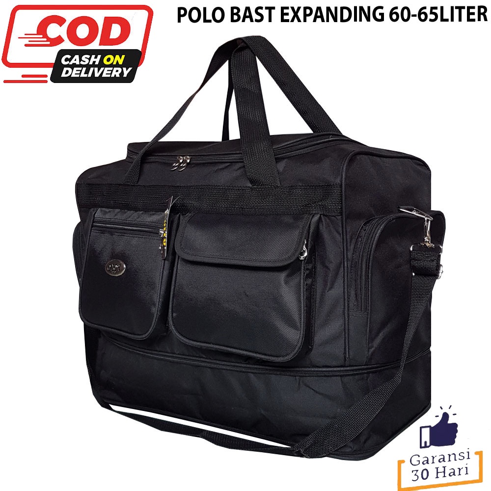 Polo Bast- XPANDING  - Black Tas Pria Tas Wanita Tas Pakaian Tas Travel Tas Baju Tas Selempang Travel