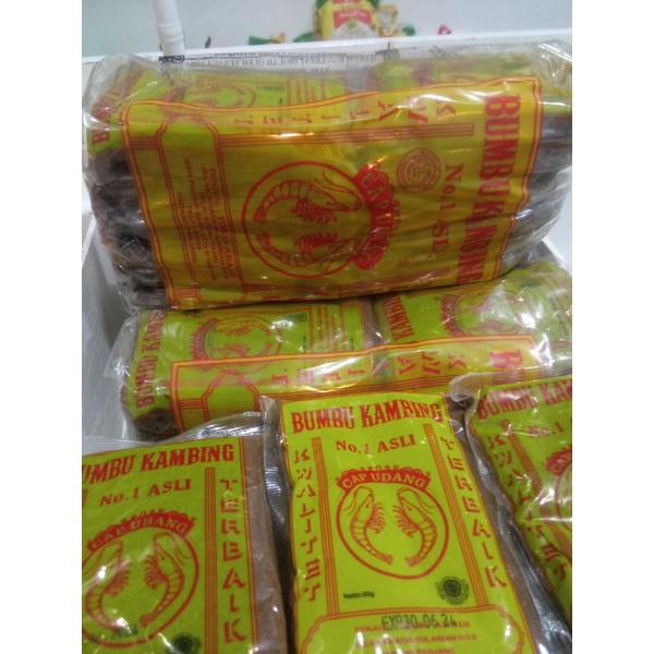 

Bumbu Kambing Cap Udang 1 kg | Isi 20 saset @20 g